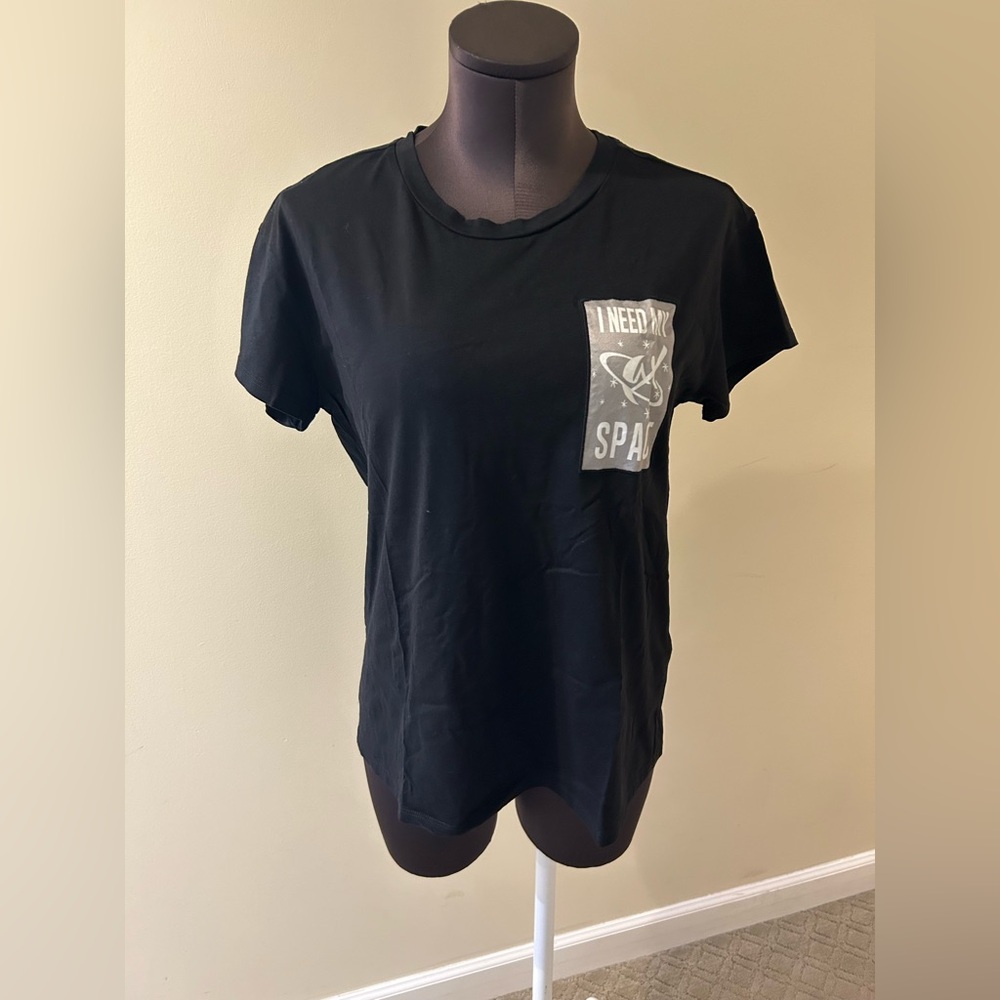 Armani Exchange Black Tee with Space Graphic size M
